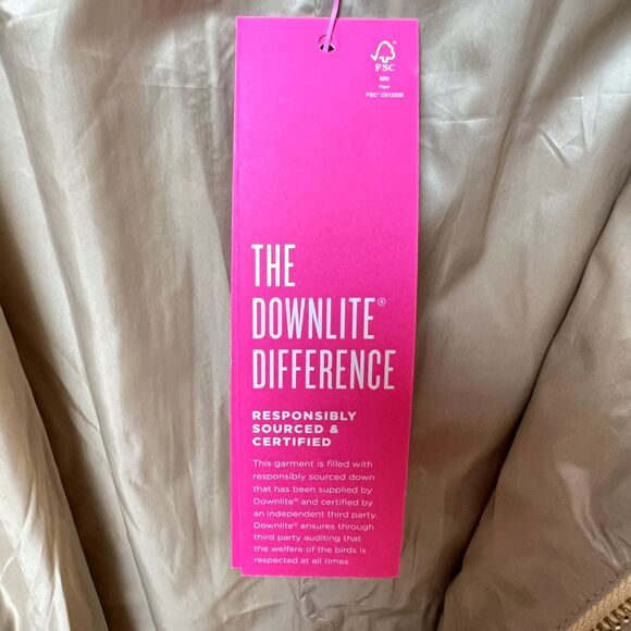 Lilly Pulitzer Jacket Doria Down Puffer Gold Metallic Size 2 - Picture 14 of 14